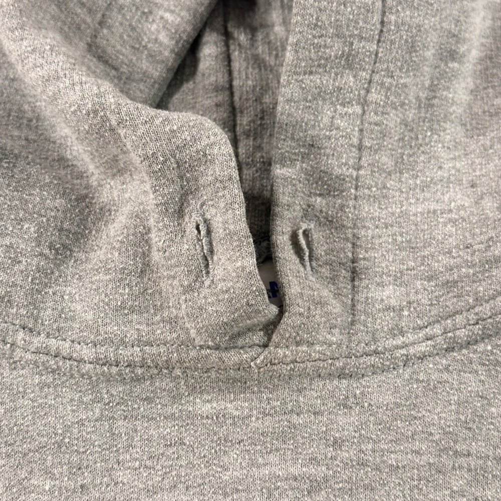 Gildan Harvard Lacrosse Hoodie Mens Small Gray Heavy Blend Pullover Sweatshirt - Picture 4 of 7
